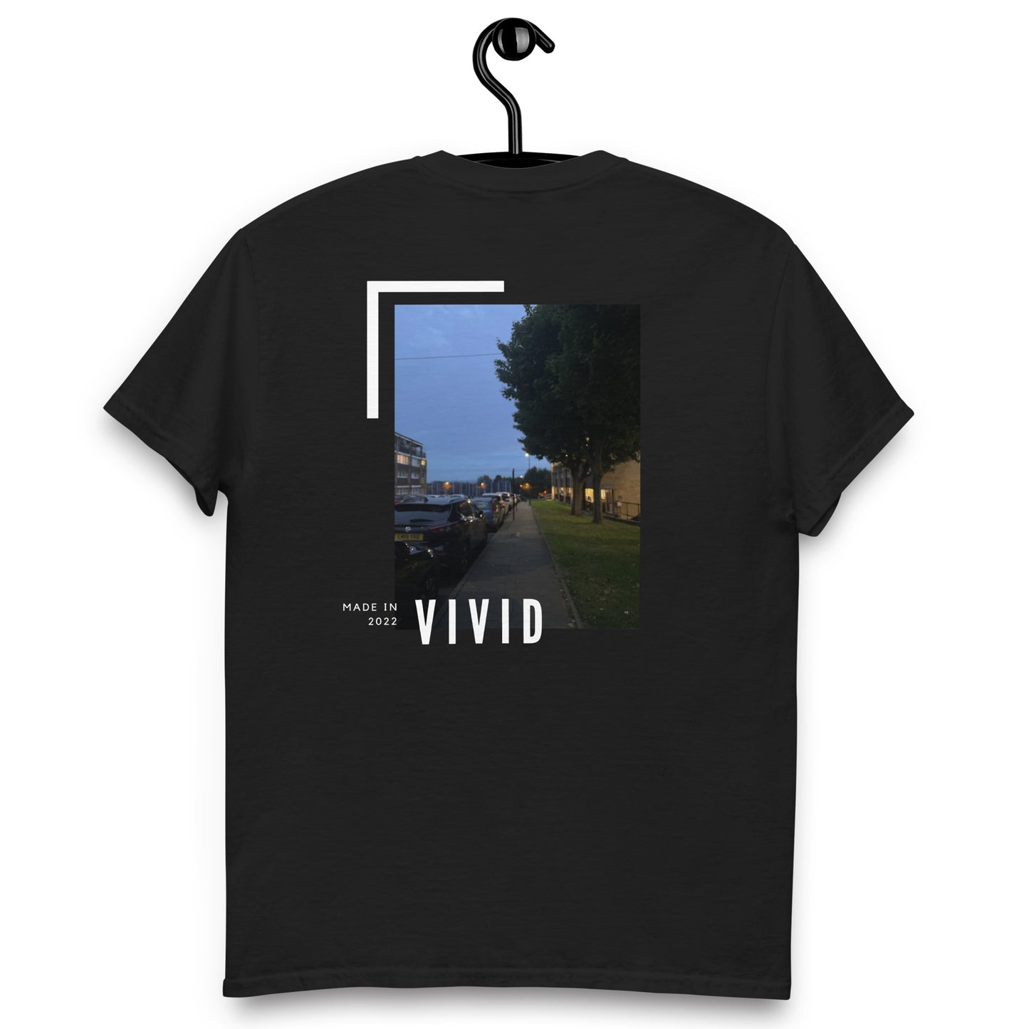 Vivid tshirt mens evening sky