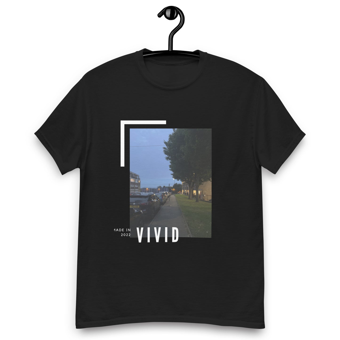 Vivid tshirt mens evening sky